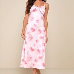 Pink Floral Wedding Guest Dress
